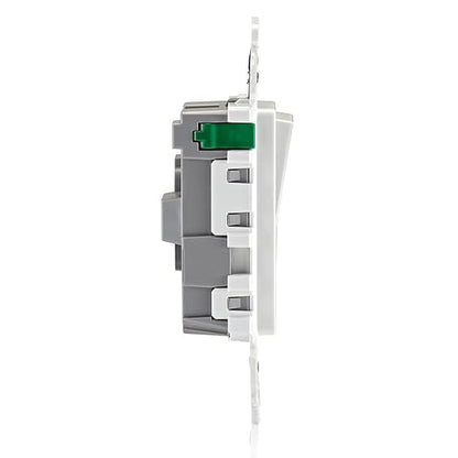 Leviton Lever Edge 15 Amp Single Pole Rocker Switch,E5601-MW,White,(Pack of 40)