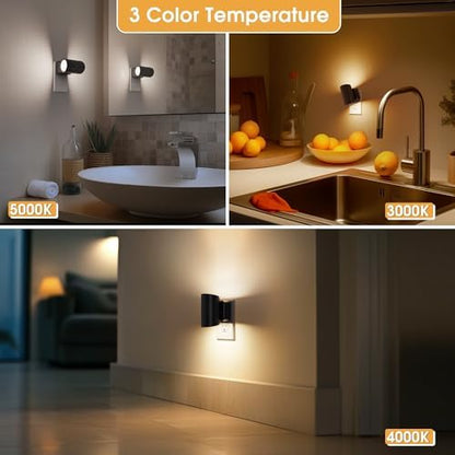 Briignite Night Lights Plug into Wall, 3CCT Modern LED Night Light