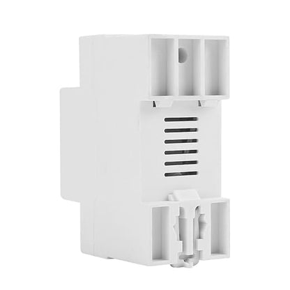 WiFi Smart Energy Meter AC 63A 80-300V WiFi Smart Earth Leakage Over Under Voltage Protector Relay Device Switch Breaker Energy Power kWh Meter Smart Life 110V,Compatible with Alexa Google Home