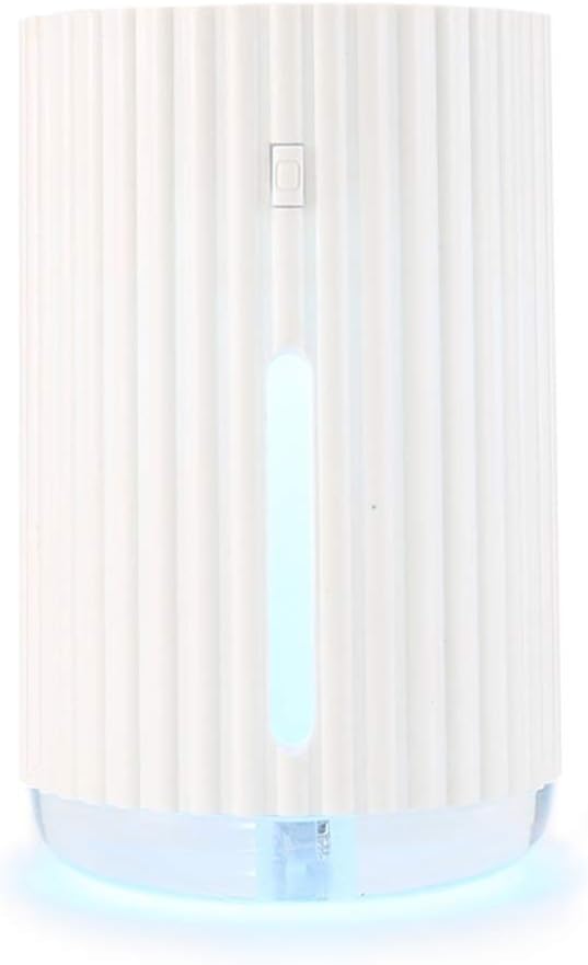 USB Humidifier Mini Mute Home Air Purifier Bedroom Dormitory Student Small Office Desktop Portable Spray Pregnant Baby Aromatherapy Machine Air Humidifier (Color : Pink) (White)