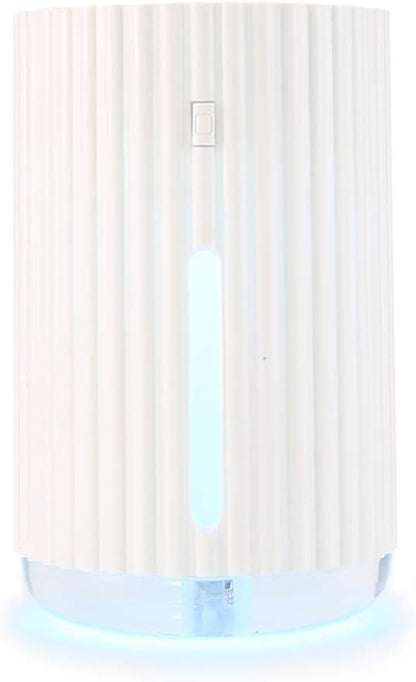 USB Humidifier Mini Mute Home Air Purifier Bedroom Dormitory Student Small Office Desktop Portable Spray Pregnant Baby Aromatherapy Machine Air Humidifier (Color : Pink) (White)