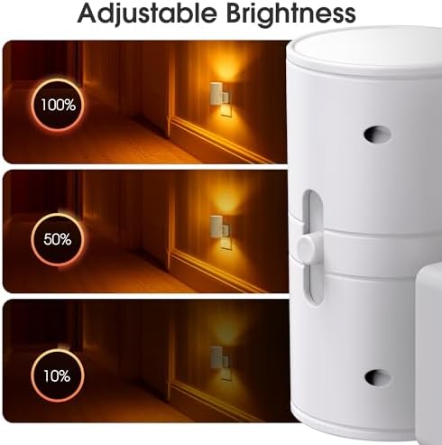 Briignite Night Lights Plug into Wall, Modern LED Night Light Plug in