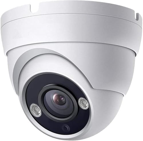 Real HD 4K 8MP Lite Dome TVI CVI AHD Analog 4 in 1 CCTV Security Camera, 65ft IR Night Vision, 2.8mm 100° Wide Viewing Angle, Outdoor, Full Metal Housing, ONLY Compatible with 8MP DVR