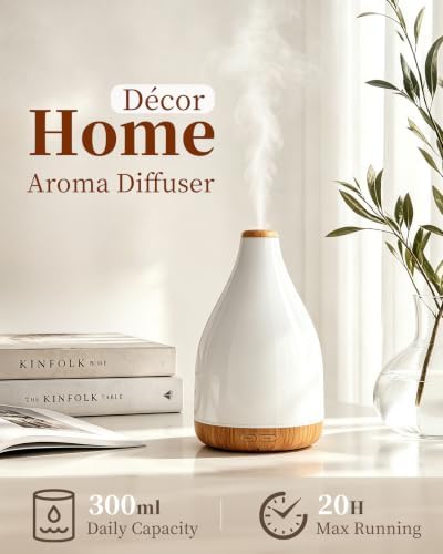 Waterdrop Essential Oil Diffuser, Modern Aroma Diffusers for Home