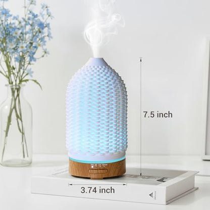 VICTORIA AROMA Ultrasonic Essential Oil Diffuser 100ML 3D Printing Ceramic