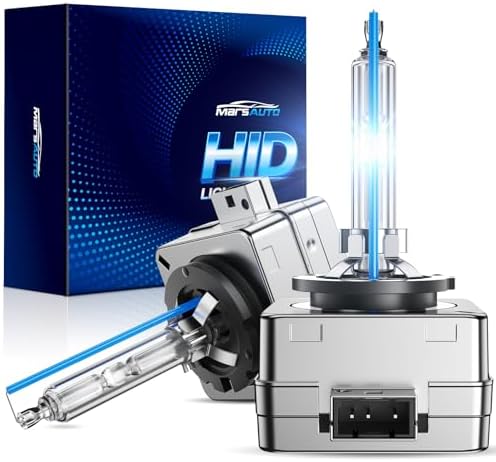 Marsauto D1S HID Bulbs, 8000K Cold White Xenon Bulb, 66144 66140 85140 85415 (85415C1) for HID Replace, Plug and Play, Pack of 2