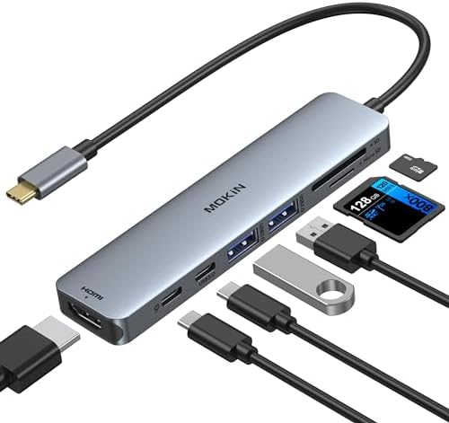MOKiN USB C Hub HDMI Adapter Dongle for MacBook/Dell/HP/Lenovo Laptop