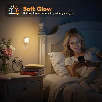 JandCase Motion Sensor Night Light, 4 Pack Motion Activated Sensor