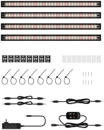 GlOWRIUM T5 Grow Light for Indoor Plants, 3500K Plant Light Strip