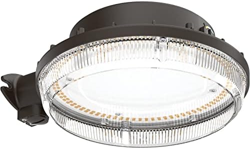 Lithonia Lighting BarnGuard LED Barn Light, Dusk to Dawn Outdoor Lighting with Adjustable Color Temperature, Wall or Pole Mountable Yard Light Fixture, MVOLT, Aluminum, Dark Bronze