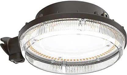 Lithonia Lighting BarnGuard LED Barn Light, Dusk to Dawn Outdoor Lighting with Adjustable Color Temperature, Wall or Pole Mountable Yard Light Fixture, MVOLT, Aluminum, Dark Bronze