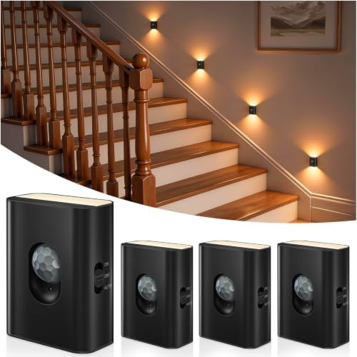 WILLED Rechargeable Stair Lights Indoor, Magnetic Motion Sensor Night Light