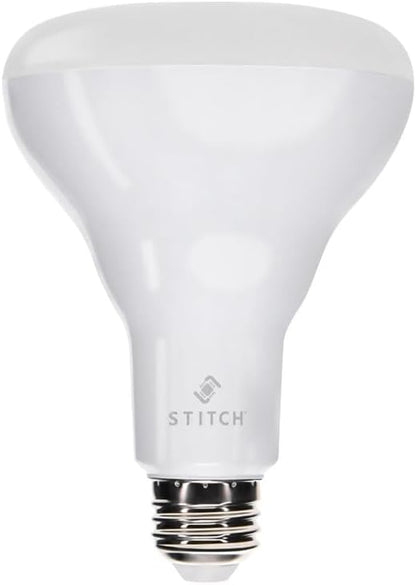 Monoprice Stitch Smart Wi‑Fi RGBCW Light Bulb, 8W, 650 Lumens, BR30, Compatible with Google Voice Control Assistant
