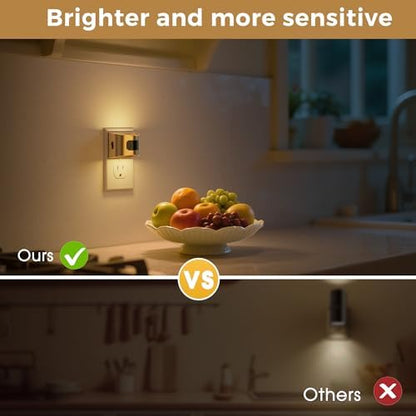 L LOHAS LED Motion Sensor Night Light, Night Lights Plug into Wall, 4 Pack