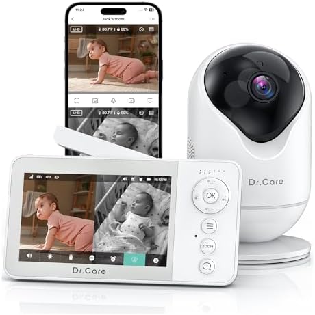 Dr.Care VistaView Lite RB Smart WiFi Baby Monitor with Camera, 4” 720P