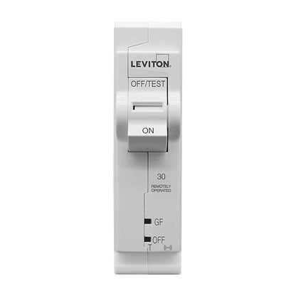 Leviton 2nd Gen Smart Circuit Breaker with Remote Control, GFCI, 1-Pole 30 Amp, 120-Volt, 10kA Interrupt Rating, LB130-GST