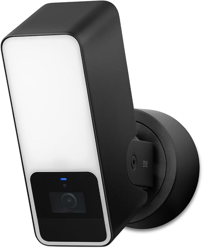 Eve Outdoor Cam – Secure floodlight Camera, Maximum Security & Privacy (HomeKit Secure Video), 1080p, Night Vision, Wi-Fi (2.4 GHz), Motion Sensor, Two-Way Communication, People/pet/Vehicle Detection