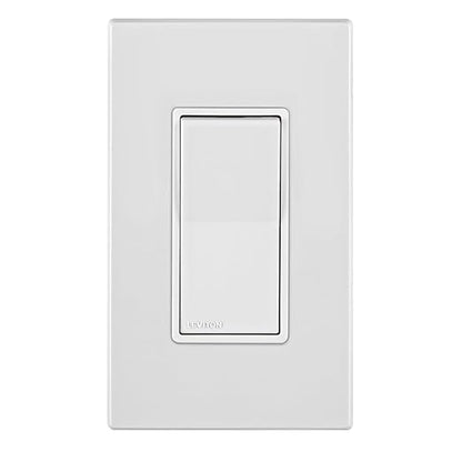 Leviton Lever Edge 15 Amp 3-Way Rocker Switch, E5603-MW, White | (Pack of 40)