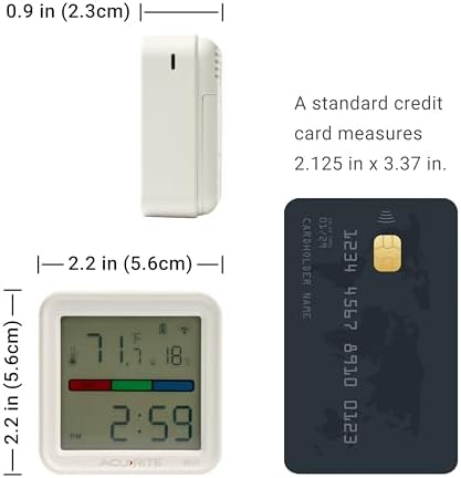 AcuRite (17017M) Smart Wi-Fi Indoor Comfort Meter for Temperature/Humidity