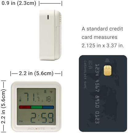AcuRite (17017M) Smart Wi-Fi Indoor Comfort Meter for Temperature/Humidity