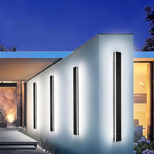 4.33In Wide Modern Outdoor Wall Light for Garage,Dimmable LED Sconce