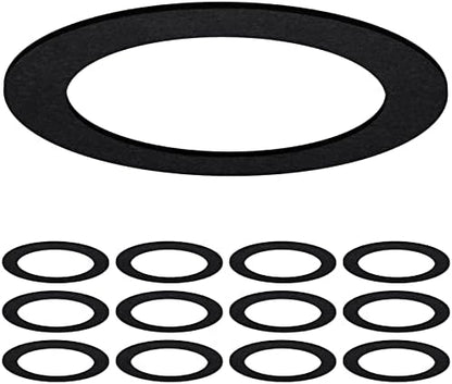 Sunco 12 Pack 6 Inch Recessed Light Goof Ring, Black