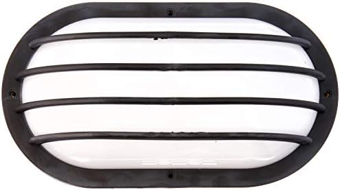 Nuvo SF77/857 Bulkhead 1-Light Oval Cage 75W A19, Textured Black