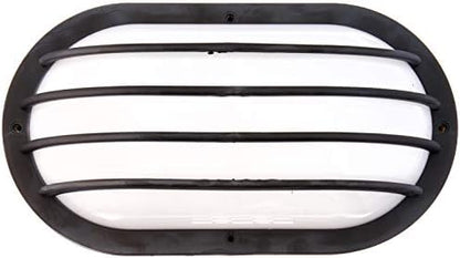 Nuvo SF77/857 Bulkhead 1-Light Oval Cage 75W A19, Textured Black