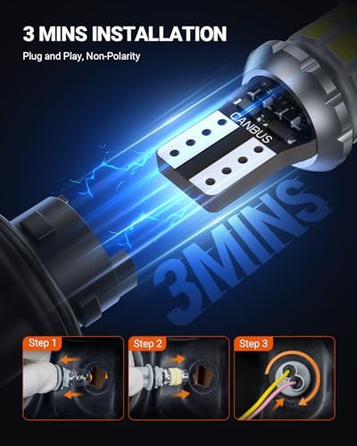 SEALIGHT 2026 Latest 921 LED Bulb, 700% Super Bright 912 T15 Led Reverse Light, Canbus Error Free 906 904 916 W16W LED Bulbs, 6500K White, Non-polarity, Automotive Back Up Light Assemblies, 2PCS