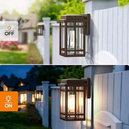 9.76'' Outdoor Wall Light Fixtures 2 Packs, Porch Lights Lantern