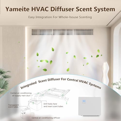 Waterless Cold Air Essential Oil Diffuser, 1000ml Smart HVAC Scent Machine