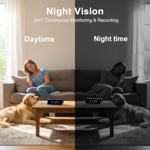 Clock Camera Multi-Functional 4K UHD Cameras with Night Vision