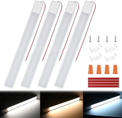 Nilight LED Interior Light Bar 4PCS 16.5 Inch Dimmable Strip Lights