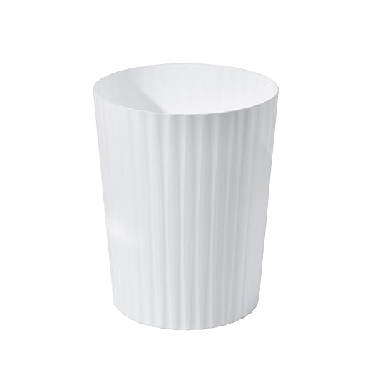 Trash Can - Small Waste basketbin - 2 Gallon- for Office,Home,Bathroom,Kitchen - White