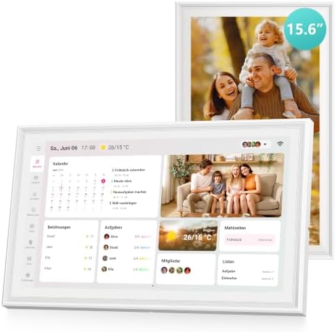 Airzeen 15.6" Digital Calendar, Subscription-Free, Smart Wall Calendar