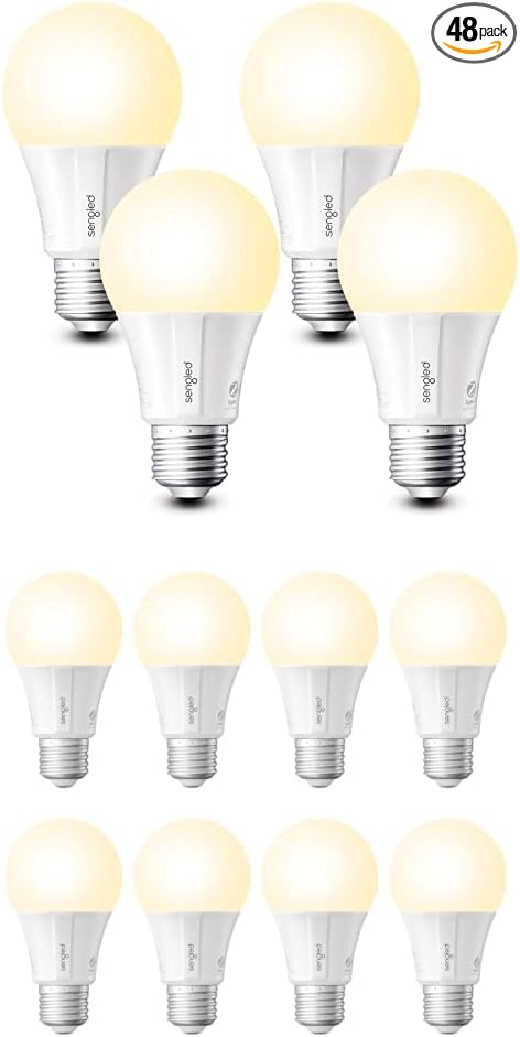 Sengled Zigbee Smart Light Bulbs That Compatible with Alexa Soft White 4 Pack Bundle Zigbee Smart Light Bulbs That Compatible with Alexa Daylight 8 Pack
