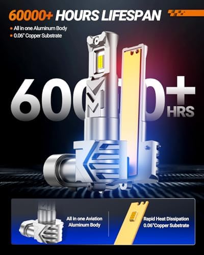 SEALIGHT H10 LED Fog Light Bulbs, 30000LM 9145 9140 LED Bulb, 6500K F-150