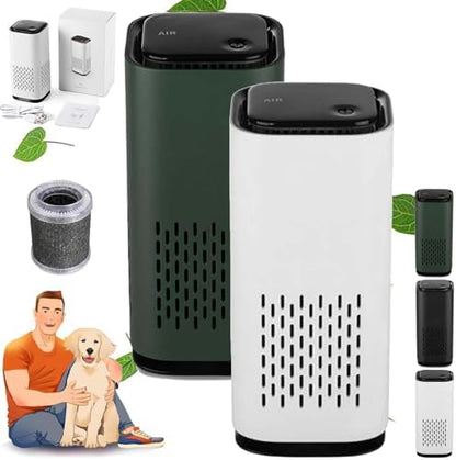 The Pet Air Purifier, Pet Air Purifiers for Home Pee Smell, with True Hepa 3-in-1 Filters, Covers up to 990 Ft² for Pet Hair, Allergies, Dust, Smoke (2pcs-C)