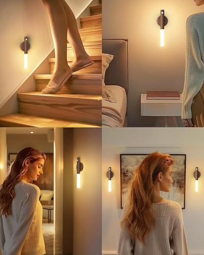 iThird Motion Sensor Light Indoor, 2200mAh Rechargeable Wall Sconce