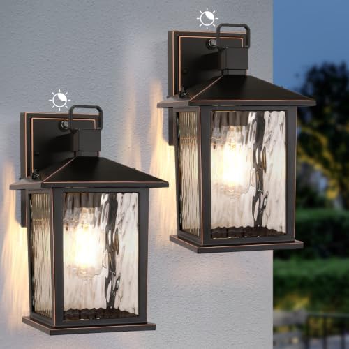 Dusk to Dawn Porch Light, Oil-Rubbed Bronze Outdoor Light Fixture
