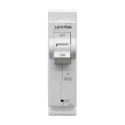 Leviton 2nd Gen Smart Circuit Breaker with Remote Control, Standard, 1-Pole 15 Amp, 120-Volt, 10kA Interrupt Rating, LB115-ST