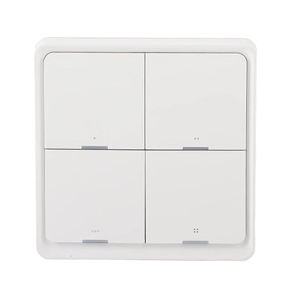Marhynchus Wireless Scene Switch Smart 4 Way Panel Wall Switch Panel Remote Control with LED Indicator for ZigBee APP Control
