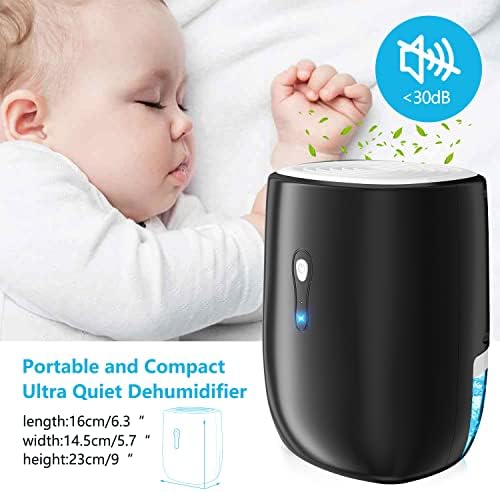 Dehumidifiers for Home 27oz(800ml),Auto Shut off with Drain Hose