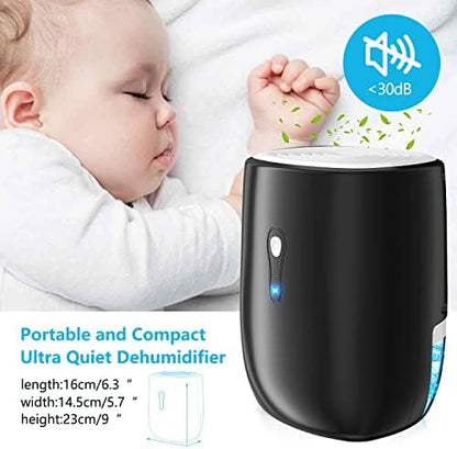 Dehumidifiers for Home 27oz(800ml),Auto Shut off with Drain Hose