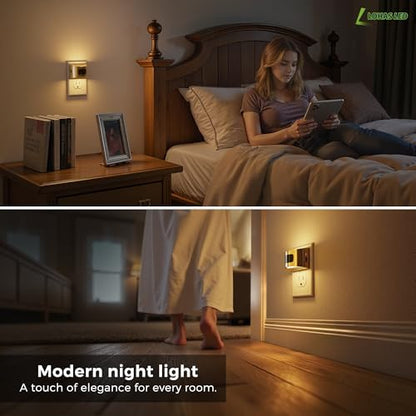 L LOHAS LED Motion Sensor Night Light, Night Lights Plug into Wall, 4 Pack