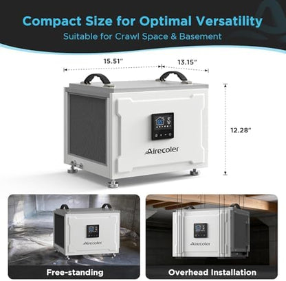70 Pints Commercial Dehumidifier with Pump for Crawl Space