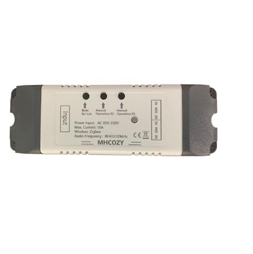 2 Channel 5V 85-250V ZigBee Smart Relay Switch,Adjustable Selflock and Momentary Working Mode,Works with SmartThings, Alexa, Google Home (ZigBee Hub Required)