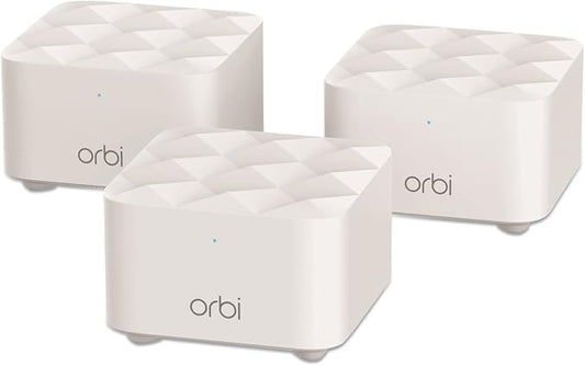 NETGEAR Orbi Whole Home Mesh WiFi System (RBK13) – Router Replacement Covers up to 4,500 sq. ft. with 1 Router & 2 Satellites