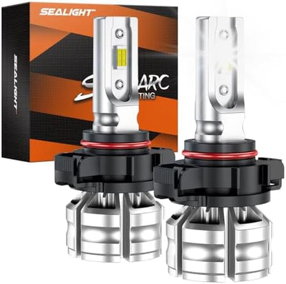 SEALIGHT 5202 LED Fog Light Bulbs, 5201 PS24W LED Fog Lights for Cars, 10000LM 6500K Cool White, 24 CSP Chips, Plug & Play, Pack of 2