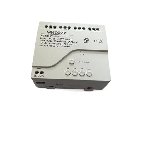 Smart Home Dry Contact Zigbee Relay Switch, 220V 4CH | Remote Control for Light sprinker Garage Door, Works with Amazon Alexa Google Home, Tuya Zigbee Hub Needed